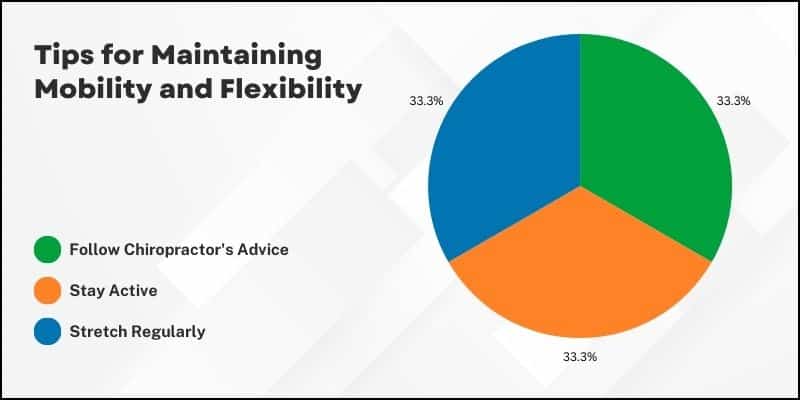 Maintaining Mobility and Flexibility Pie Chart